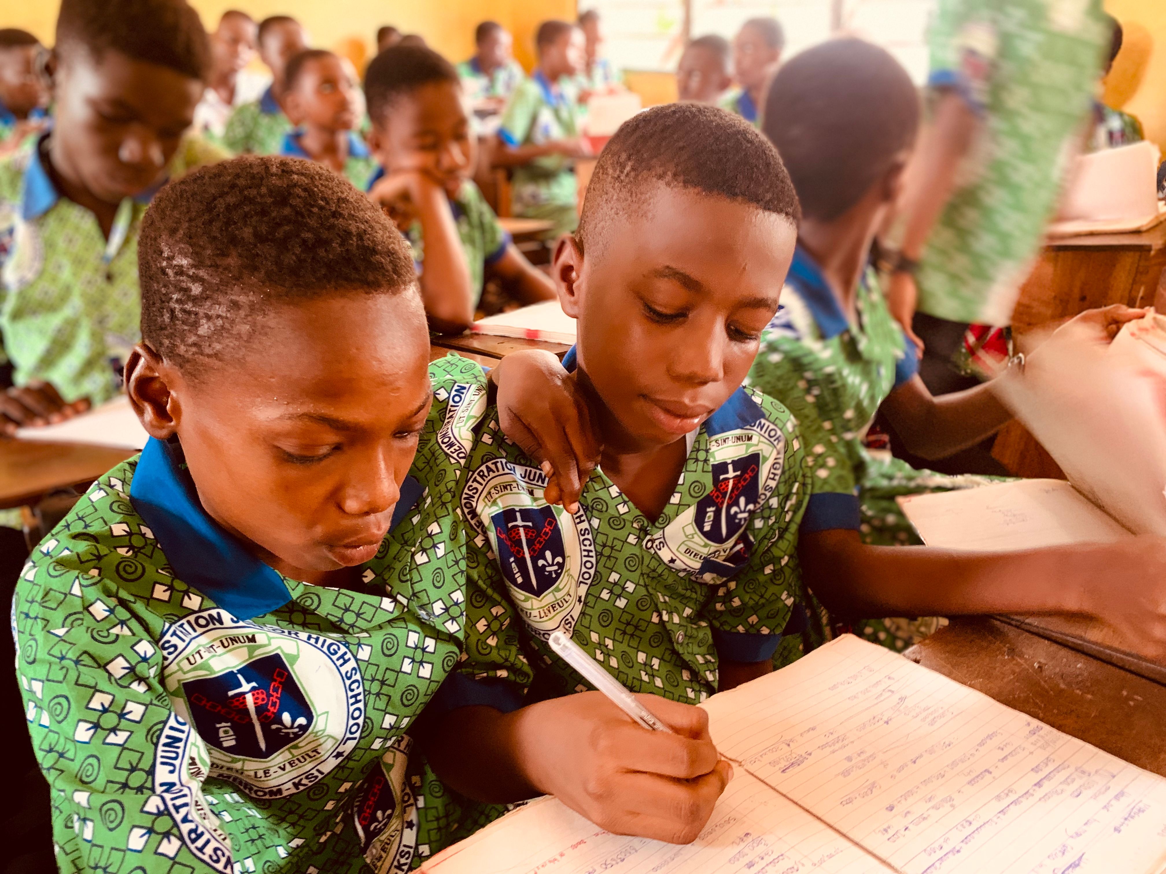 Students in practical learning