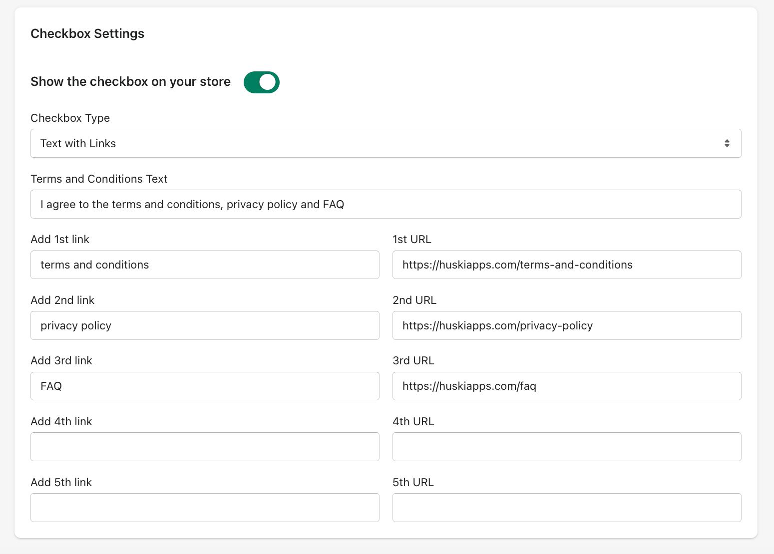 text with links type - termsbee