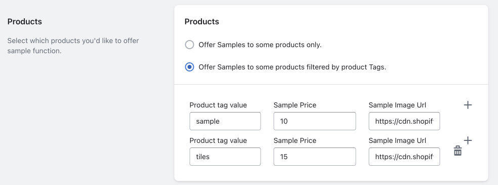 multiple product - Huski Product sample shopify app