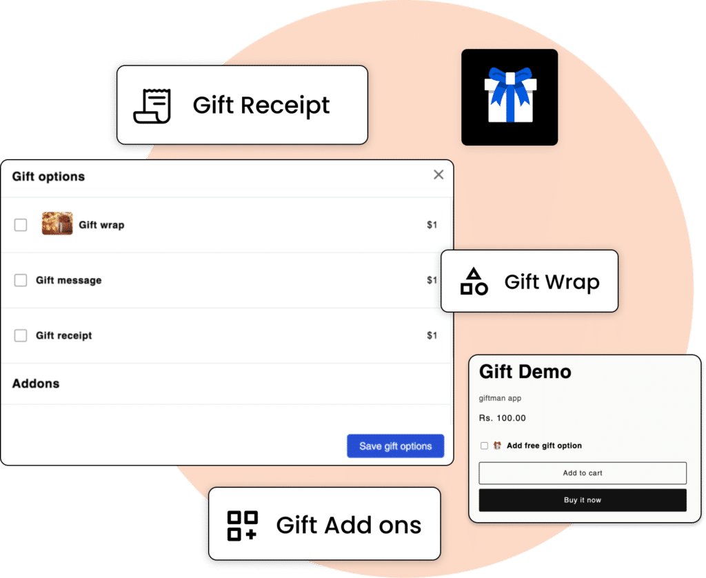 Giftman ‑ Gift Wrap & Message