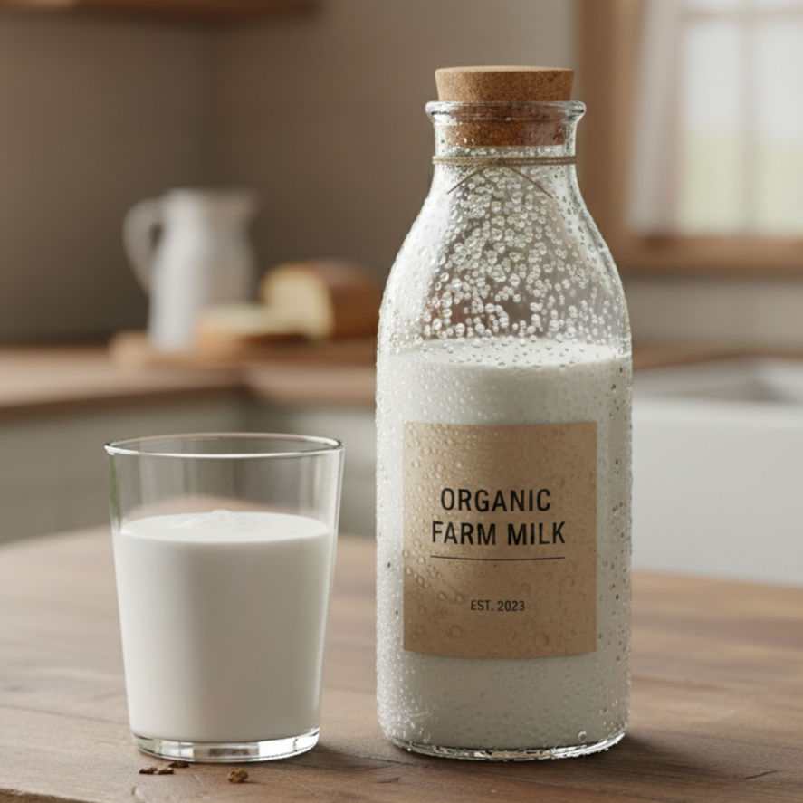 Leche Fresca de Vaca Orgánica 1 Litro