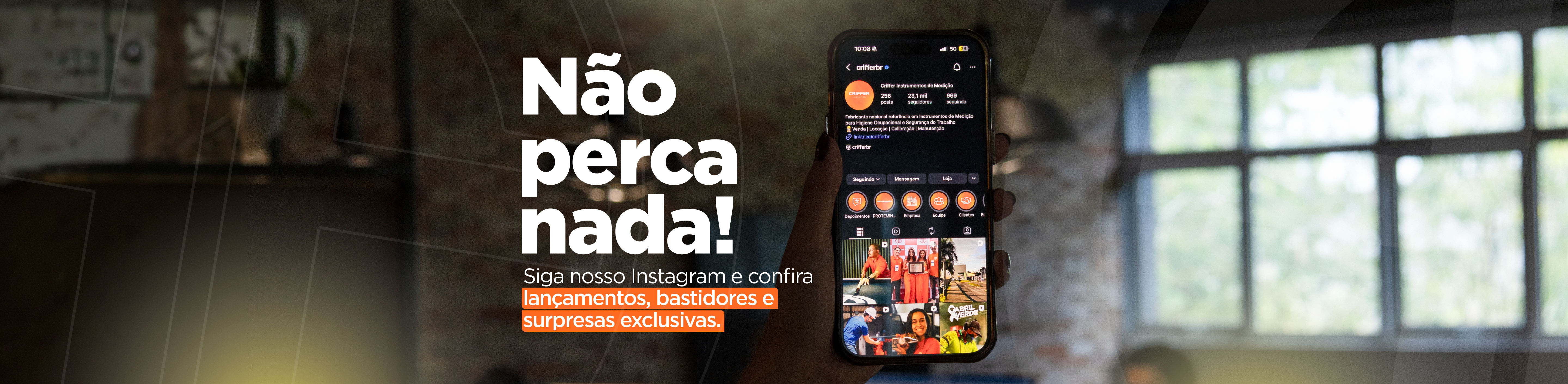 Siga a Criffer no Instagram e confira lan&ccedil;amentos, bastidores e surpresas exclusivas