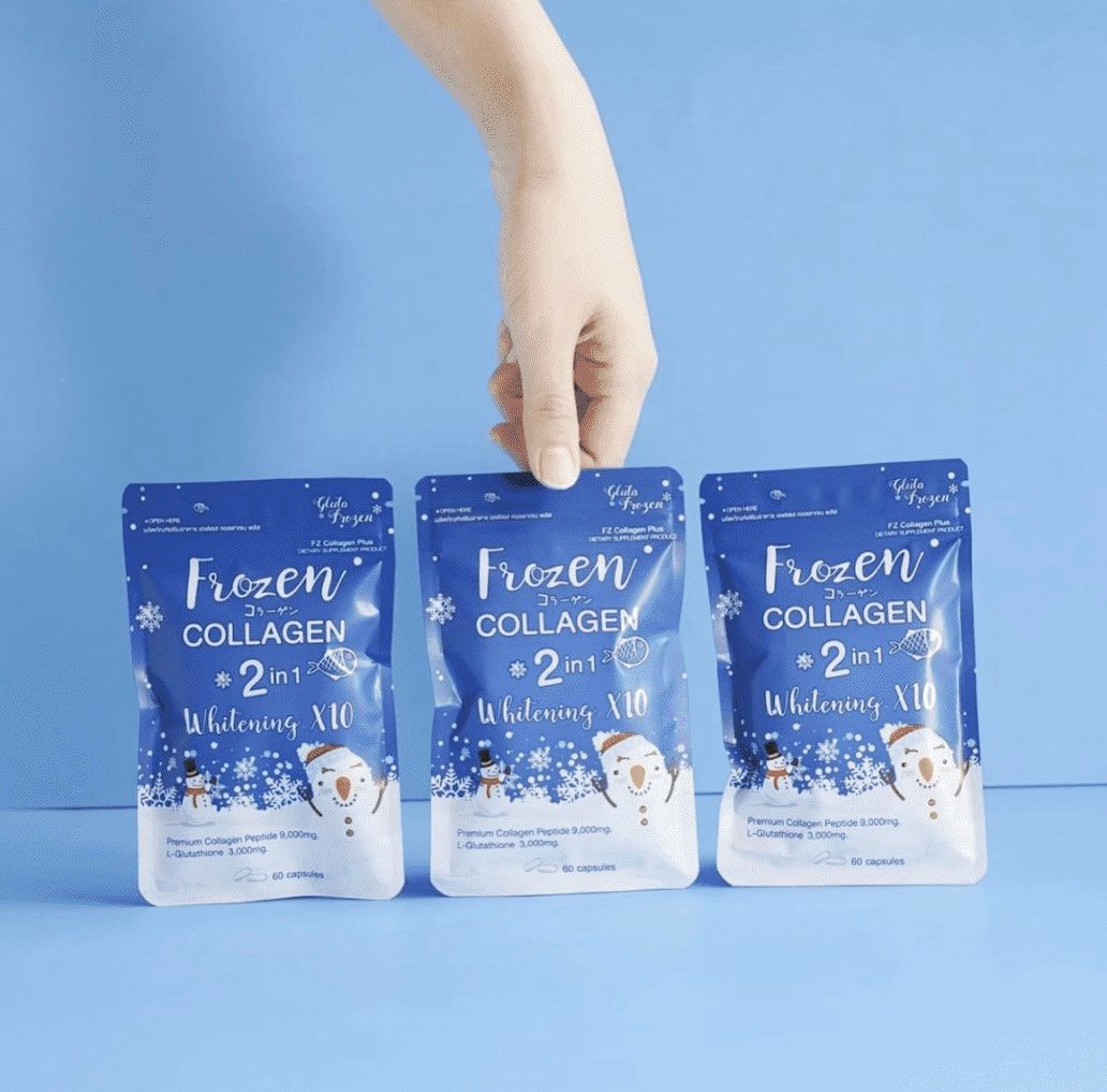 frozen glutathione DOUBLE PACK: FROZEN COLLAGEN 2 IN 1 WHITENING X10 - L GLUTATHIONE 10,0
