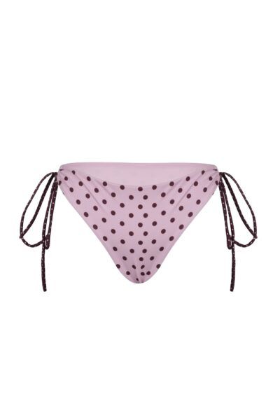 Bunny String Bikini Bottoms - Pink Polkadot