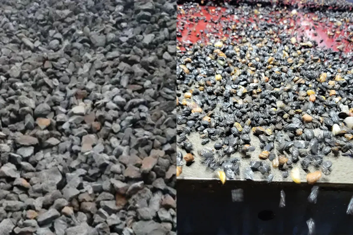 Beneficiated Siliceous Mn Ore Aggregates (2 to 12mm) and Fines (-2 to 100#)