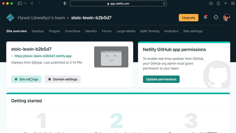 4a_Netlify_Site_Settings