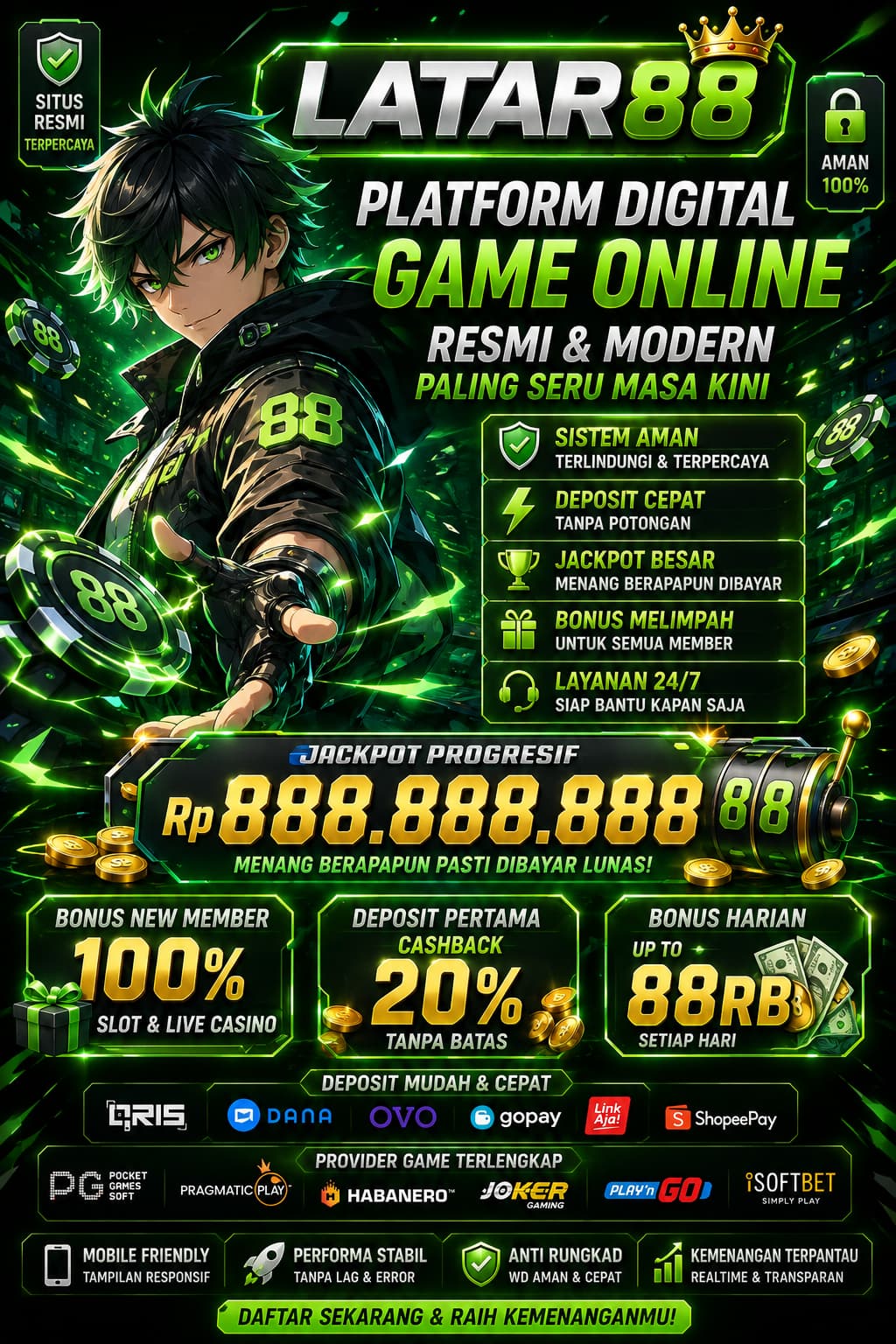 LATAR88: Platform Digital Game Online Resmi & Modern Paling Seru Masa Kini