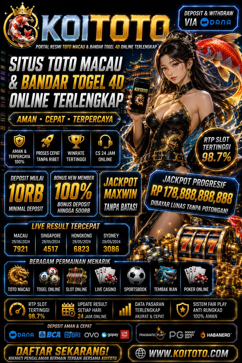 KOITOTO: Portal Resmi Toto Macau & Bandar Togel 4D Online Terlengkap