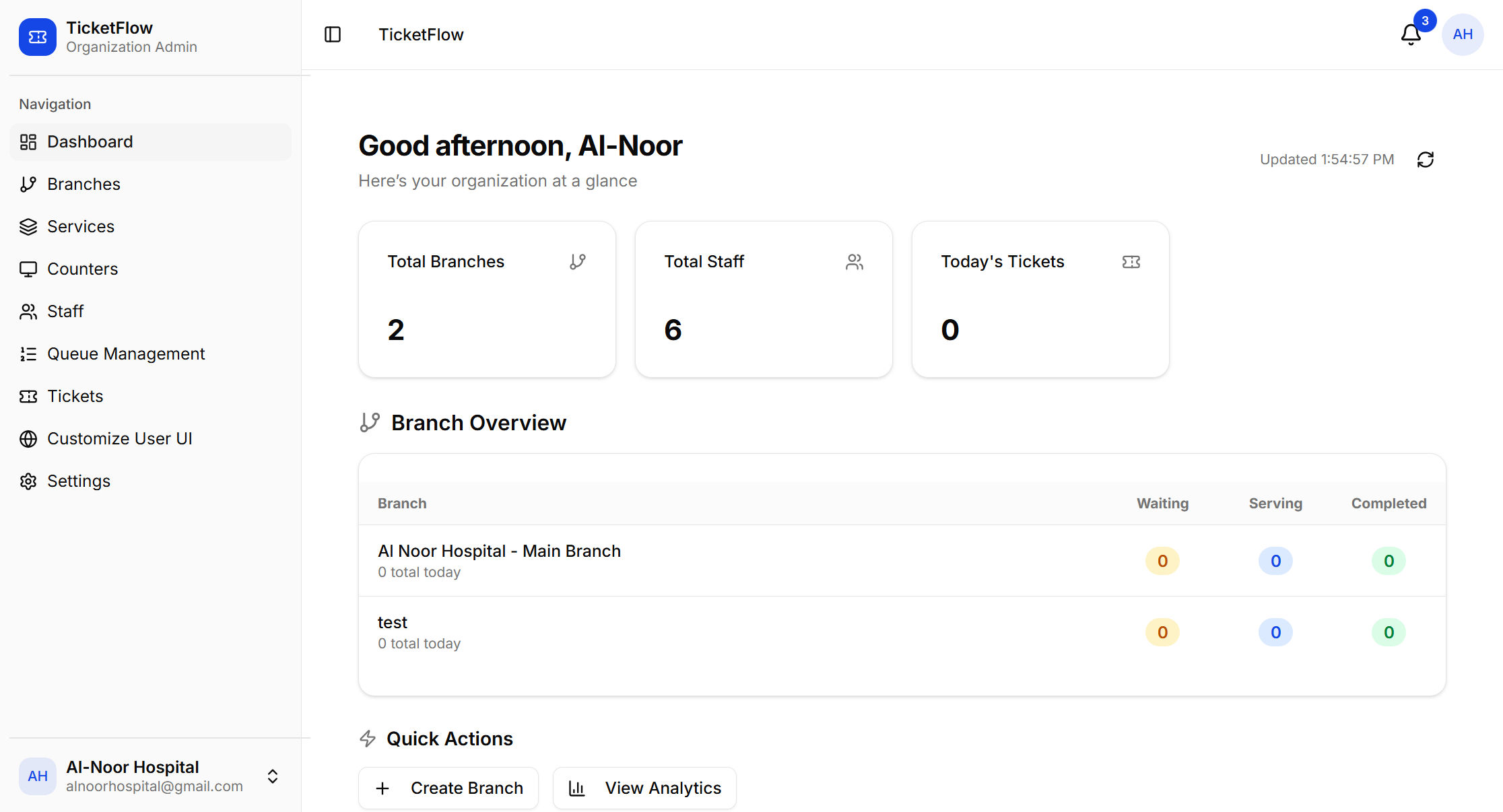 TicketFlow - Queue & Appointment SaaS