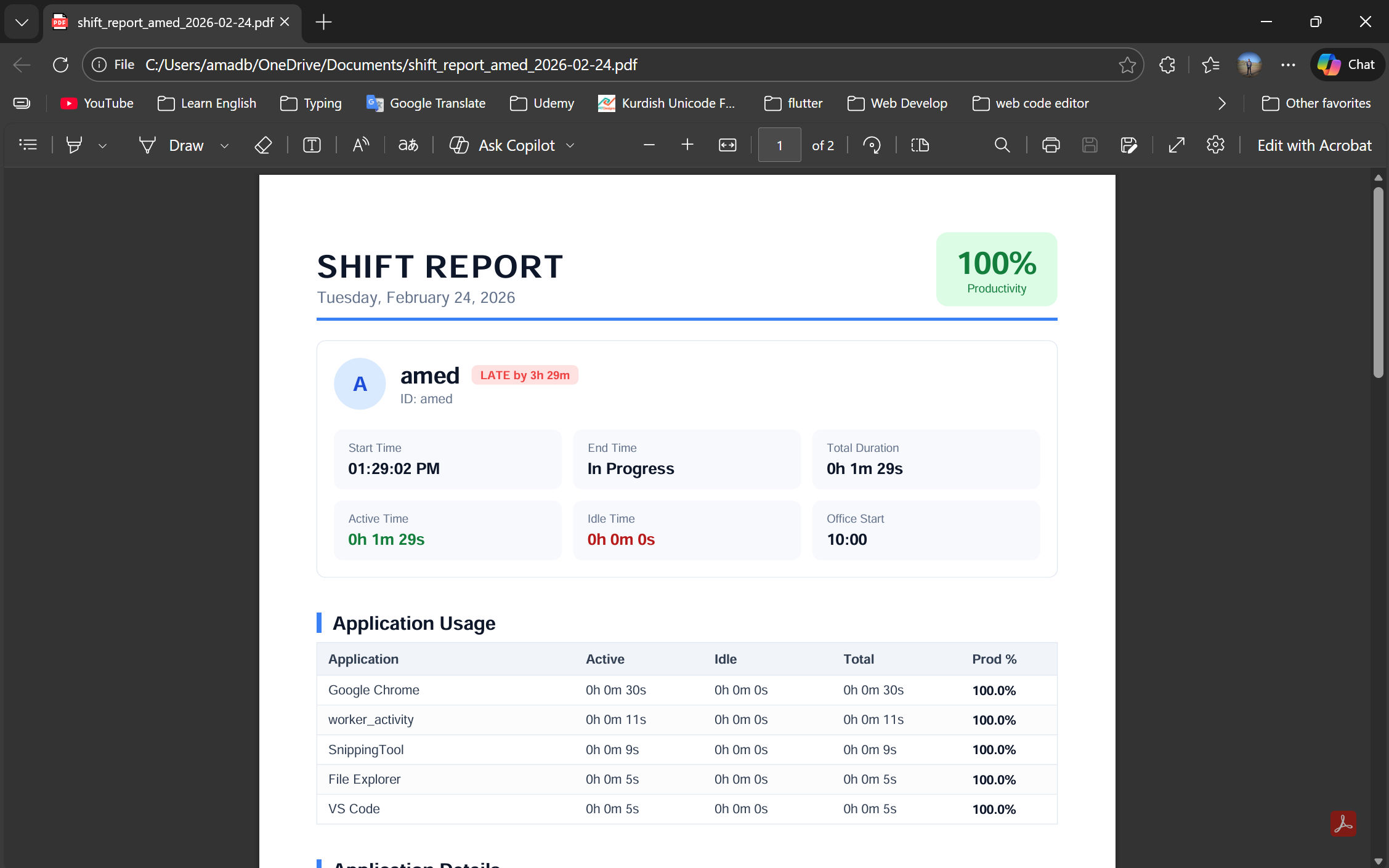 Worker Activity Monitor - 5
