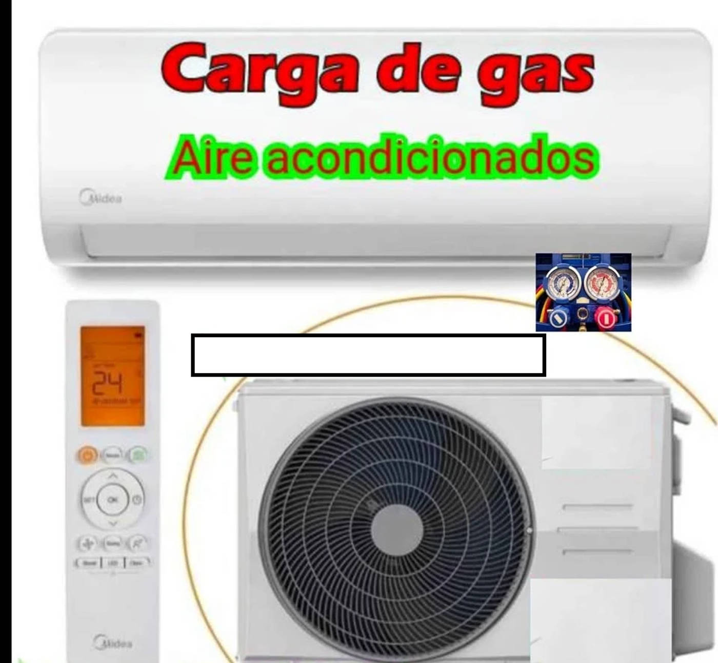 FALTA FRIO CALOR AIRE ACONDICIONADO - RECARGO GAS - CARGA REFRIGERANTE 22 P 410 - VARIAS LOCALIDADES ECONOMICO — foto 1