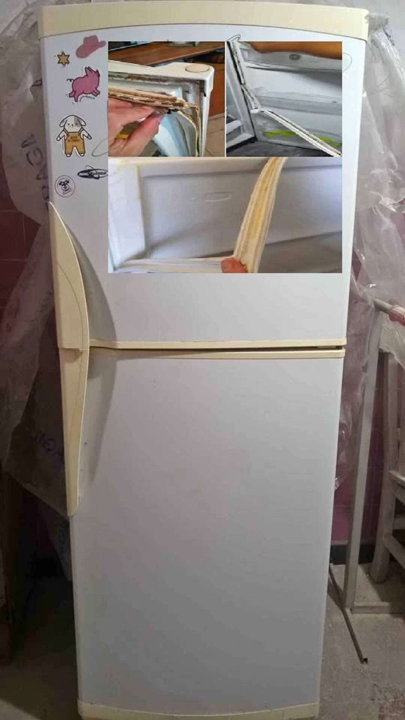 GOMA HELADERA BURLETE FREEZER REFRIGERACION REPUESTO/PUERTA BILLETE-IMANTADOS PARA ARMAR/COLOCALO VOS AHORRA VARIOS PESOS — foto 1