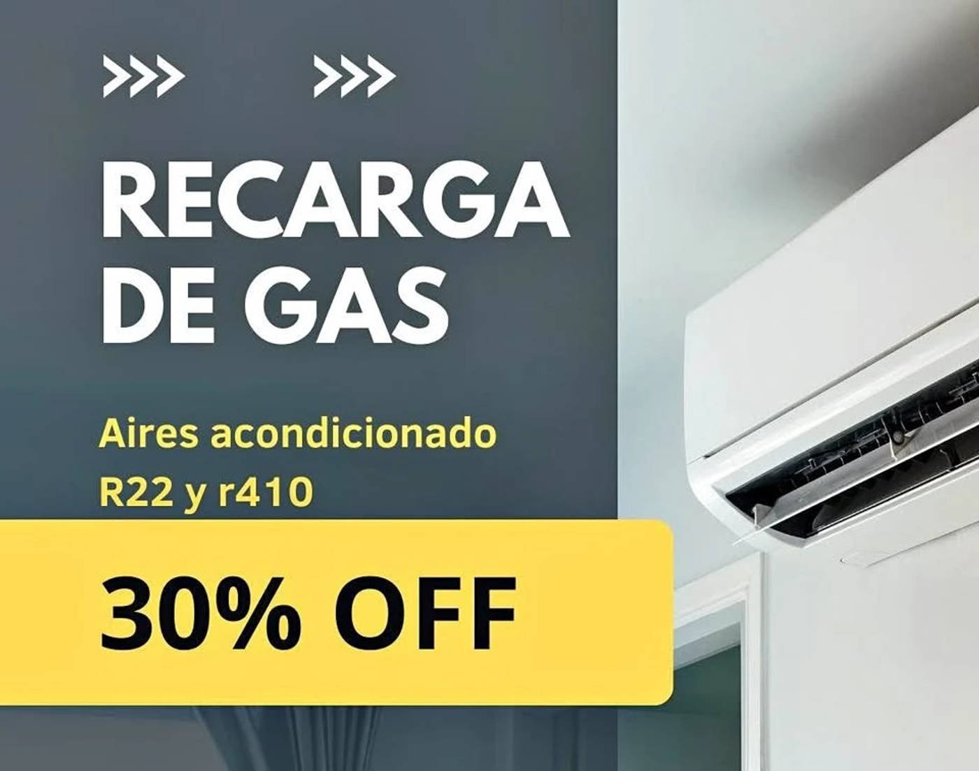 CARGA GAS AIRE SPLIT ACONDICIONADO PANASONIC//SANYO//CARRIER//TOSHIBA//ELECTROLUX/PHILCO//SAMSUNG/LG/SIGMA/WESTINGHOUSE/VARIAS MAS Y VARIAS ZONAS — foto 1