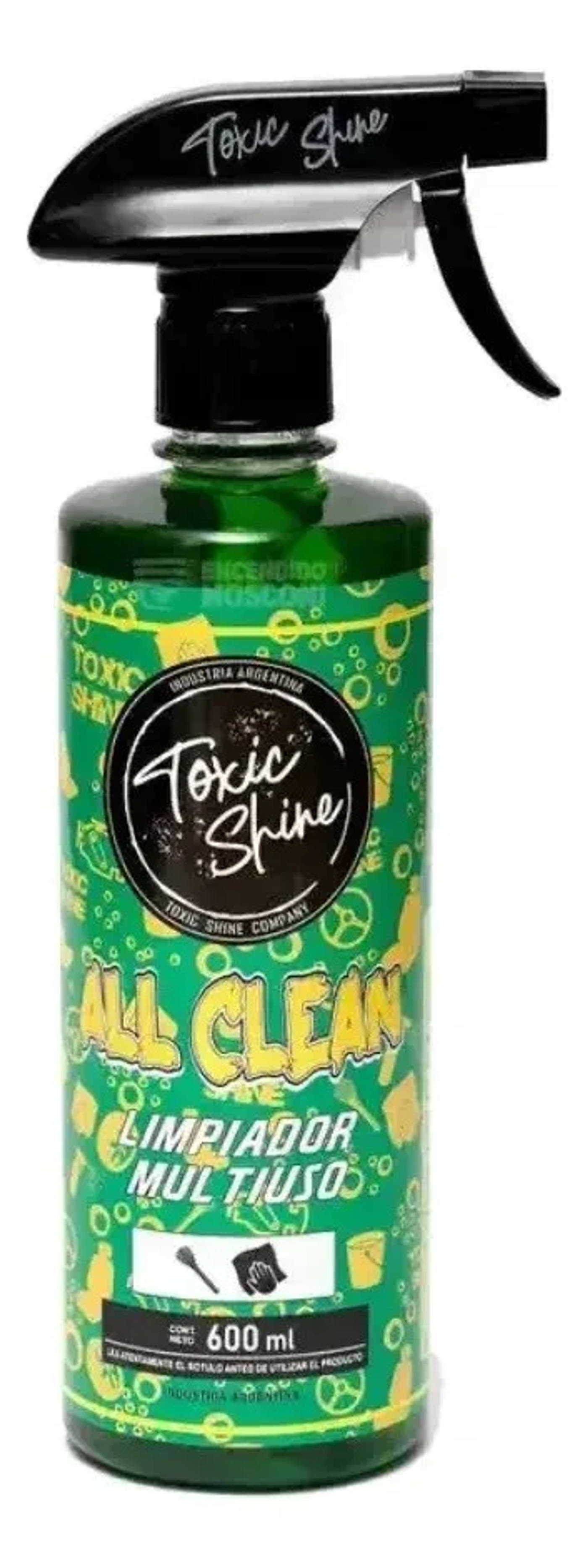 All Clean Limpiador Multiuso Auto Moto Toxic Shine 600cc — foto 1