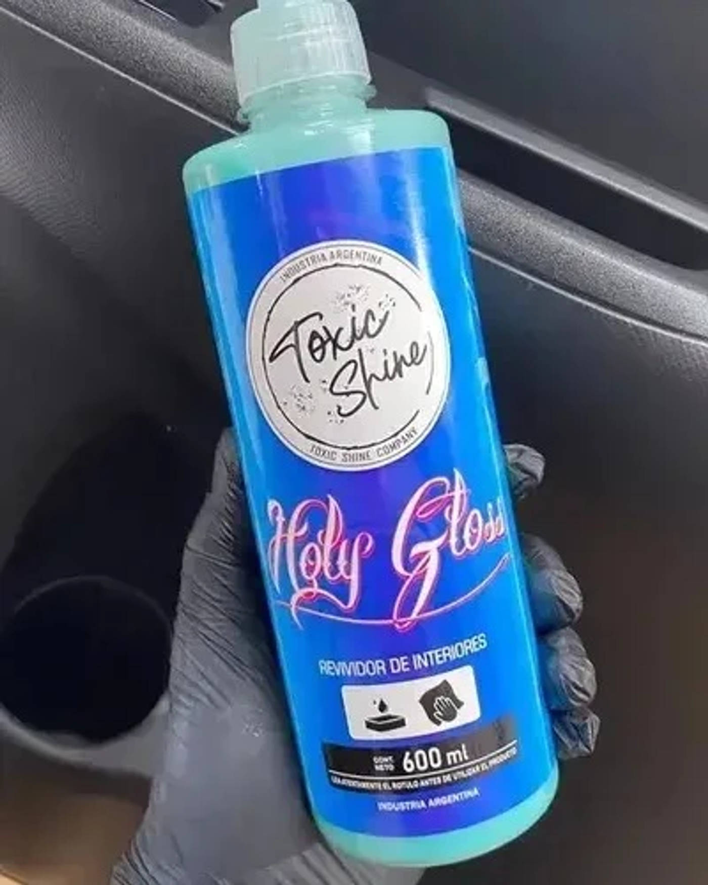 Pack X3 Holy Gloss Acondicionador Plasticos Toxic Shine — foto 2
