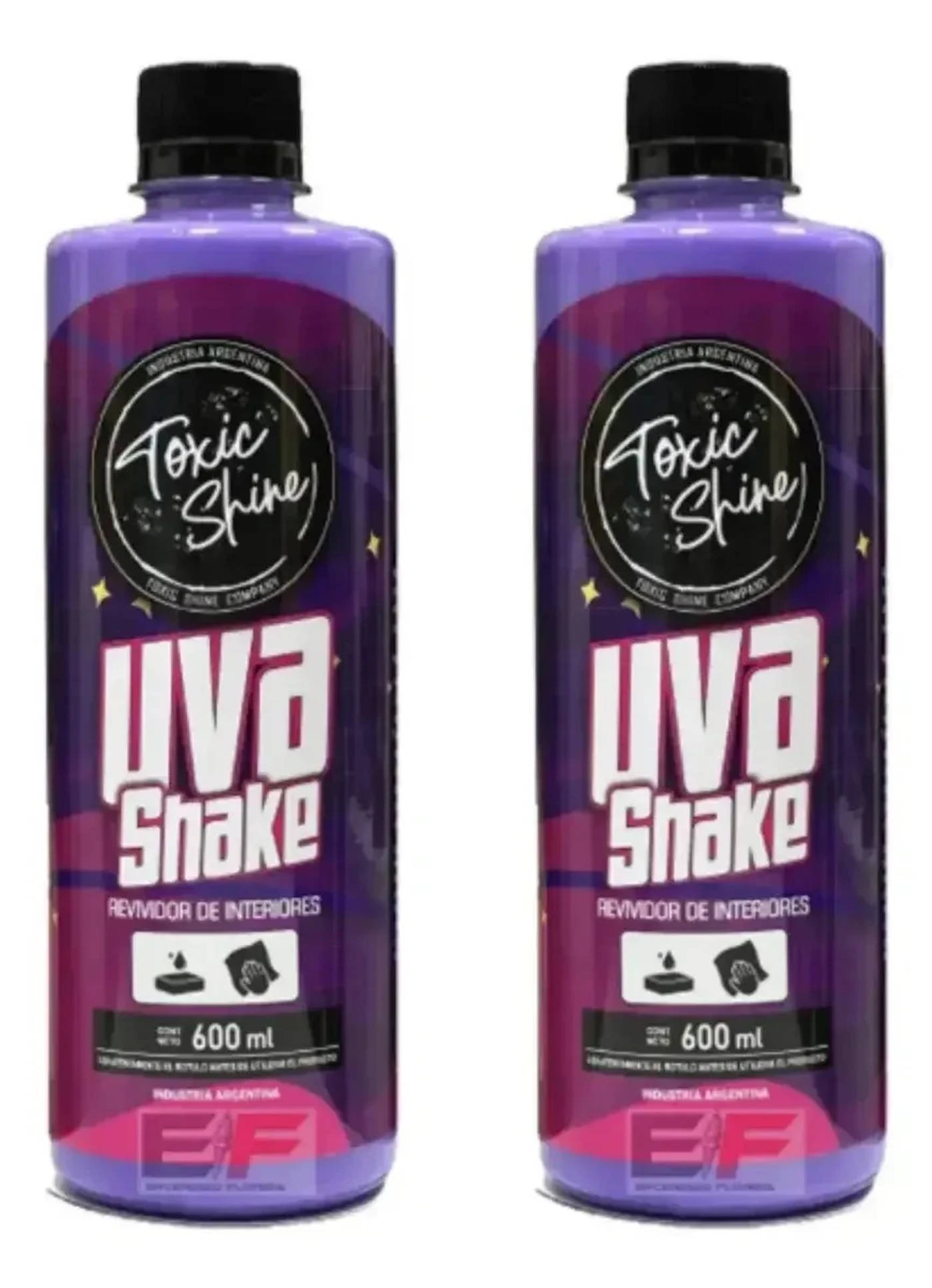 Pack Combo X2 Acondicionador Uva Shake Toxic Shine 600ml — foto 1