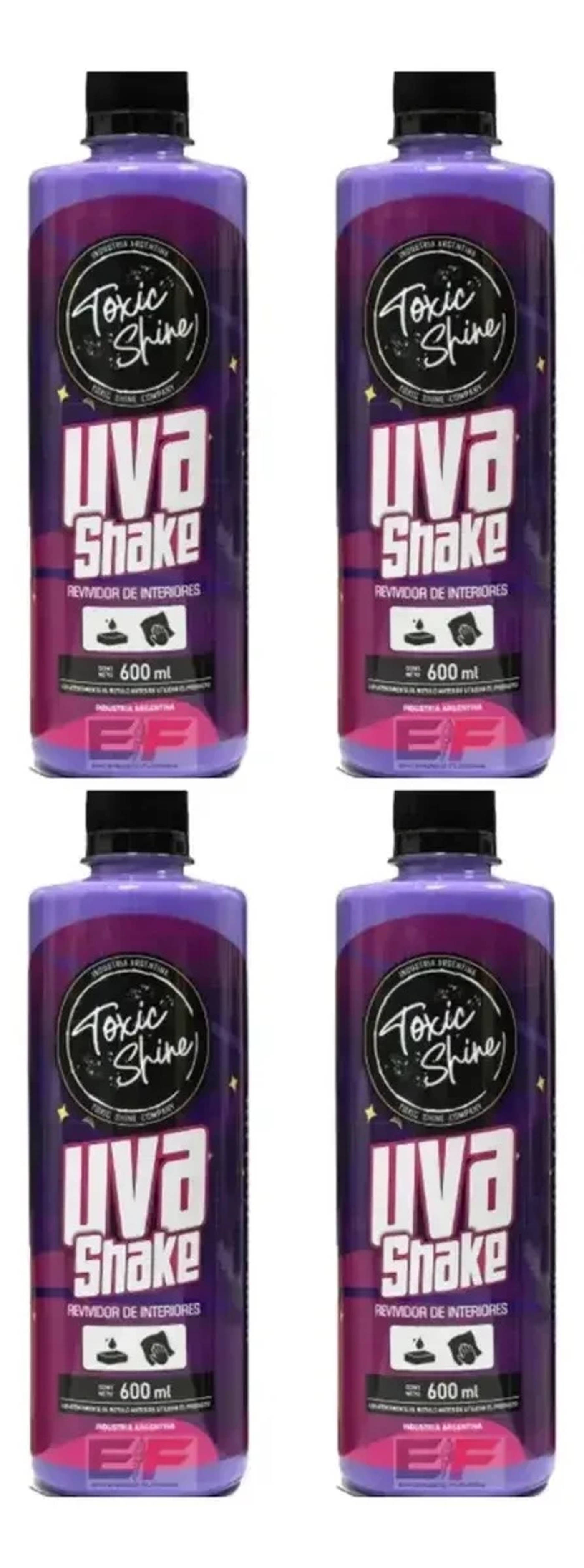 Pack Combo X4 Acondicionador Uva Shake Toxic Shine 600ml — foto 1
