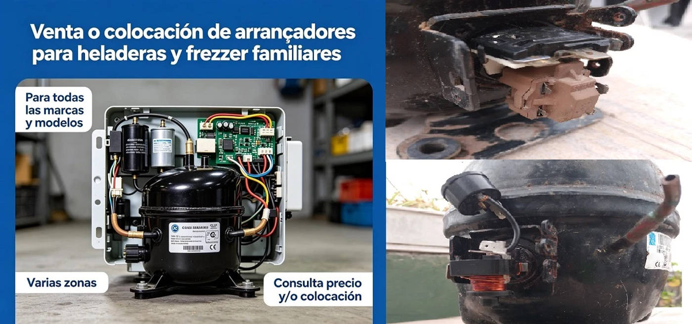 CAMBIO DE ARRANCADORES RELAY HELADERA/FREEZER/FRIGOBAR/ZONA SUR ECONOMICO — foto 1