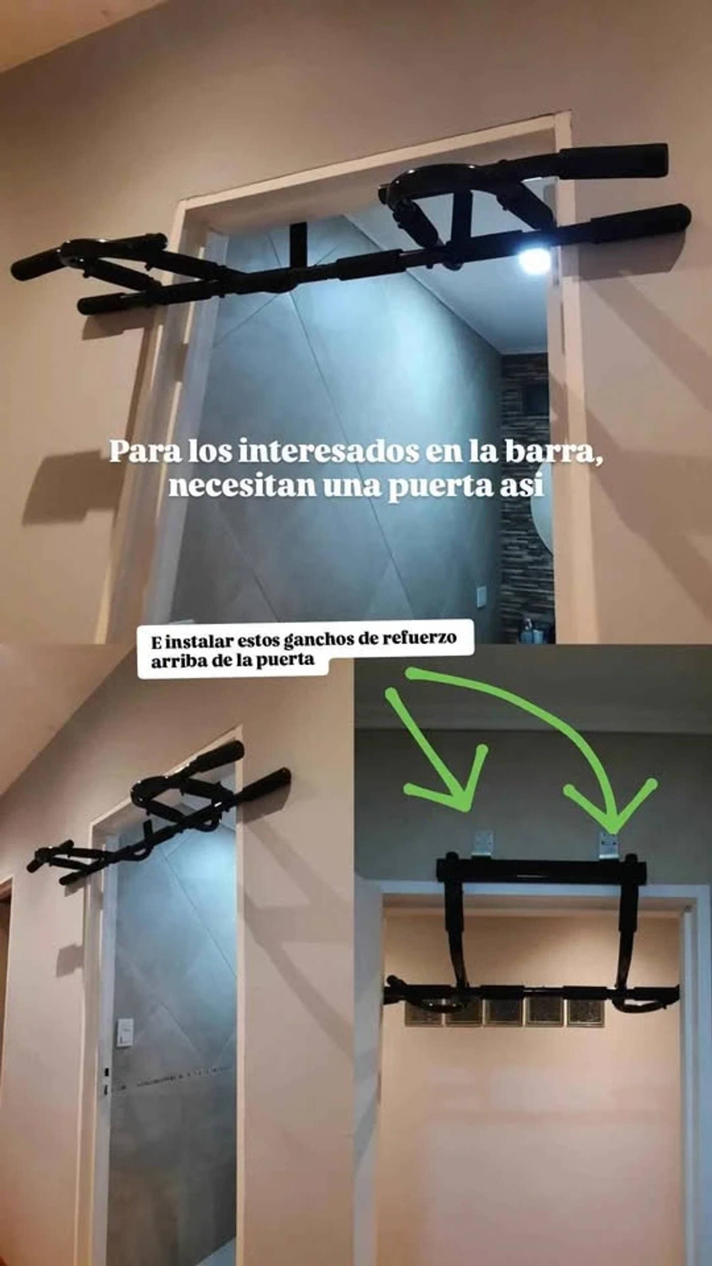 DOMINADAS BARRA DOOR GYM VENDO NUEVO SIN USO LIQUIDO (EJERCICIOS EN CASA MUSCULACION) — foto 2