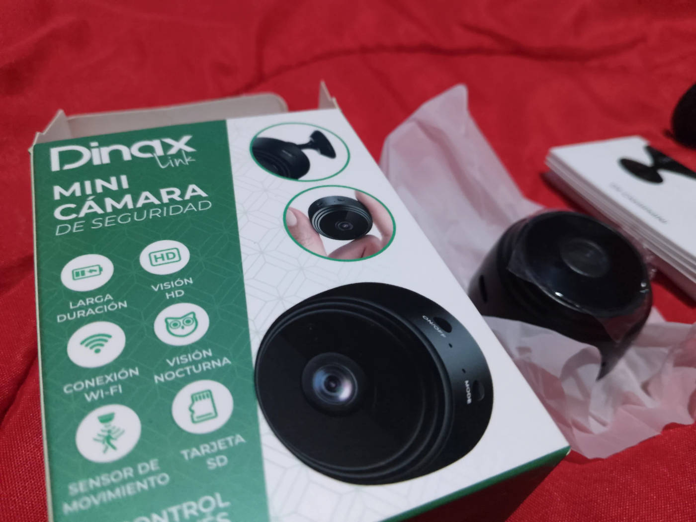MINI CAMARA DE SEGURIDAD DINAX (EN LA PALMA DE TU MANO COMO EL PODER DEL SOL) NUEVA EN CAJA LIQUIDO — foto 3