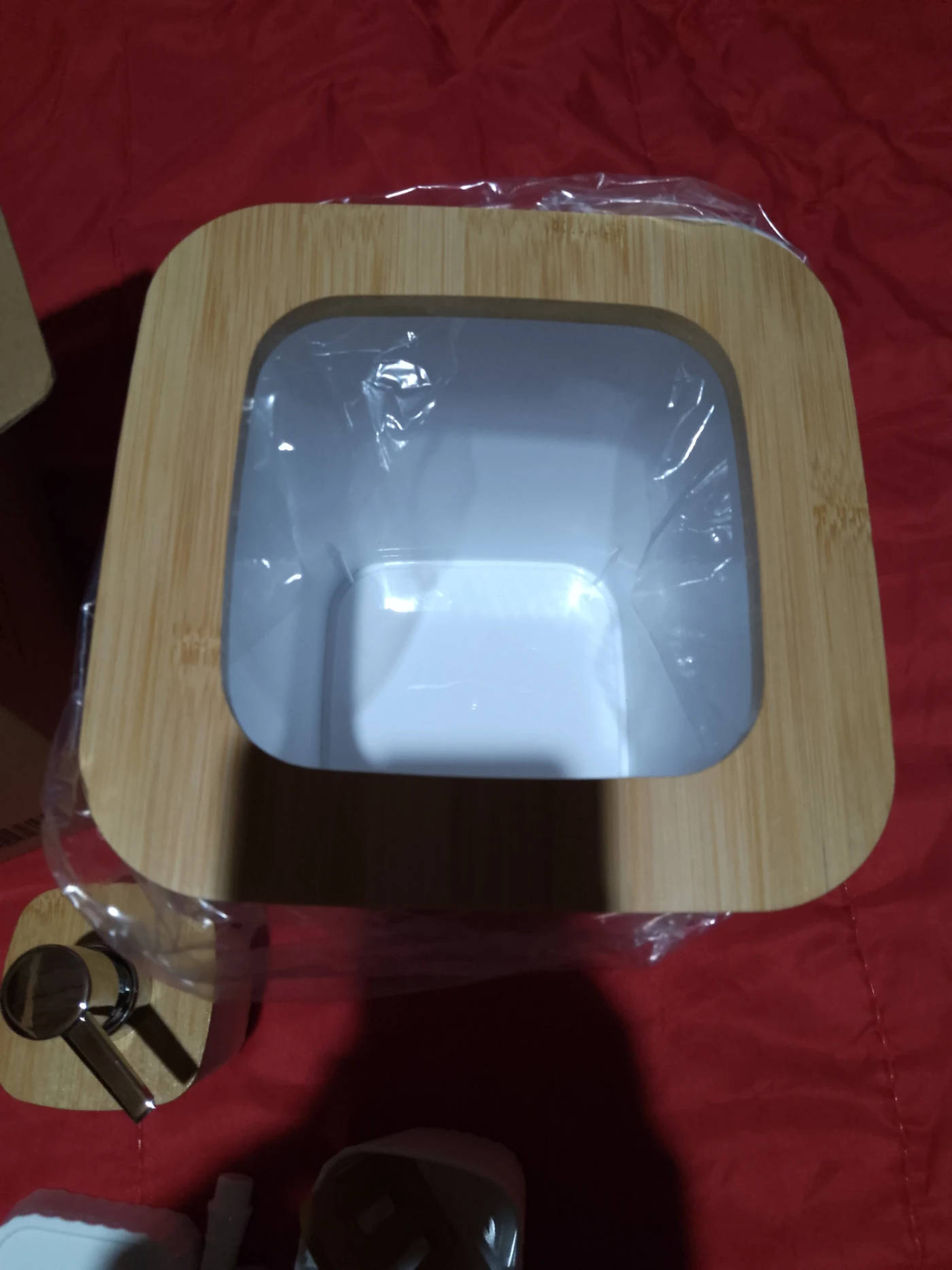 set de baño con jabonera tacho basura vaso para cepillos (diseño elegante) nuevo — foto 3
