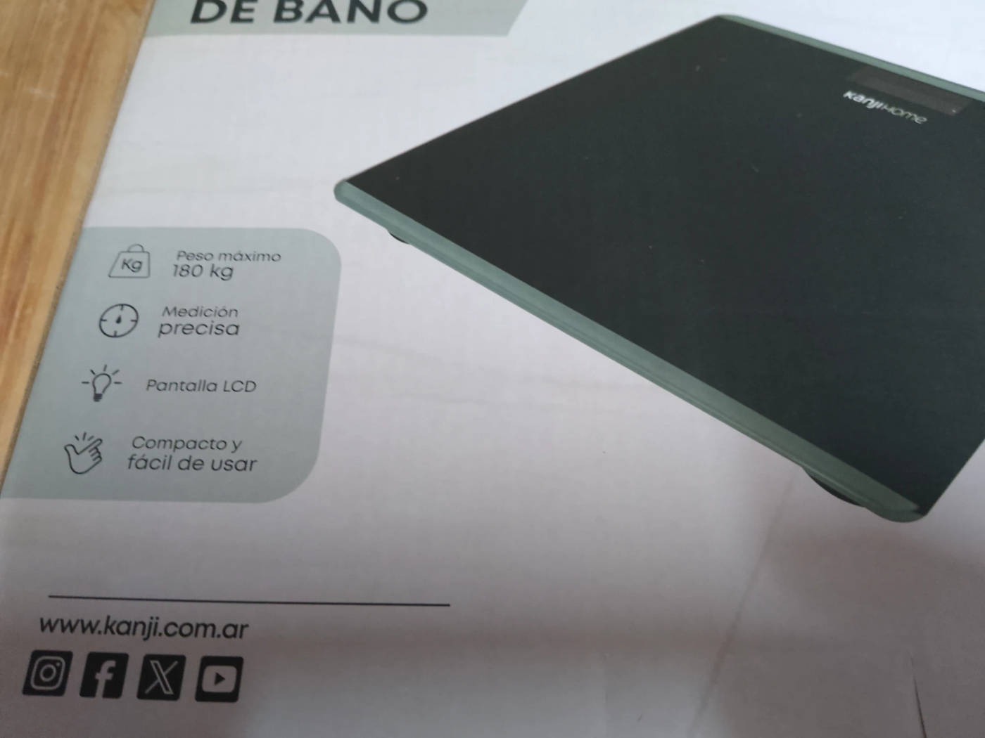 balanza personal//corpotal para personas-vidrio.color negro-kanji home calidad - nueva en caja — foto 4
