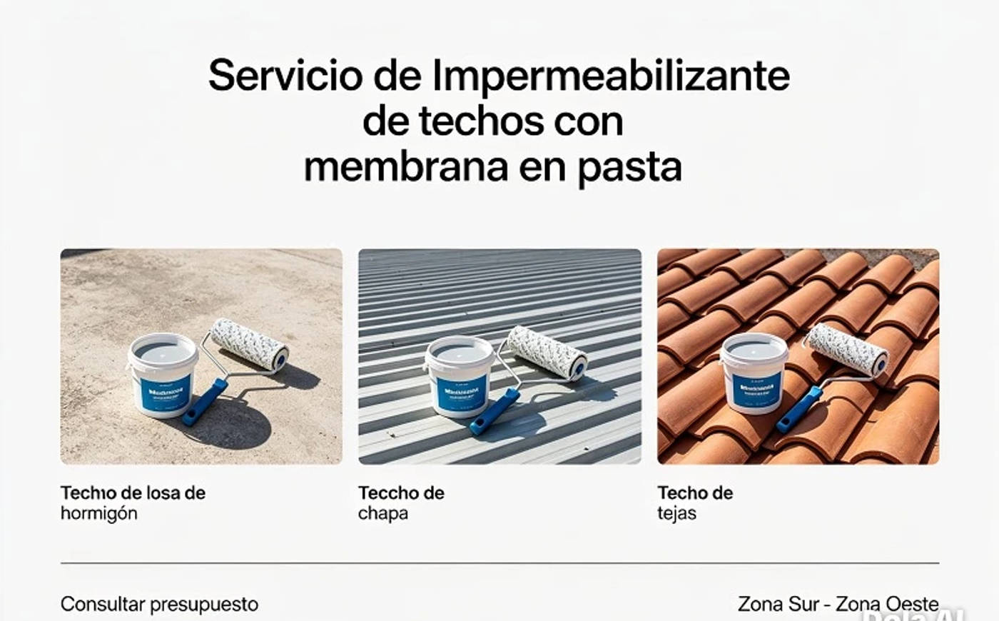 IMPERMEABILIZACION DE TECHOS ZONA SUR//PINTO//TAPO AGUJEROS//SOLUCIONO FILTRADO AGUA//PABLO MULTISERVICE-ECONOMICO — foto 1