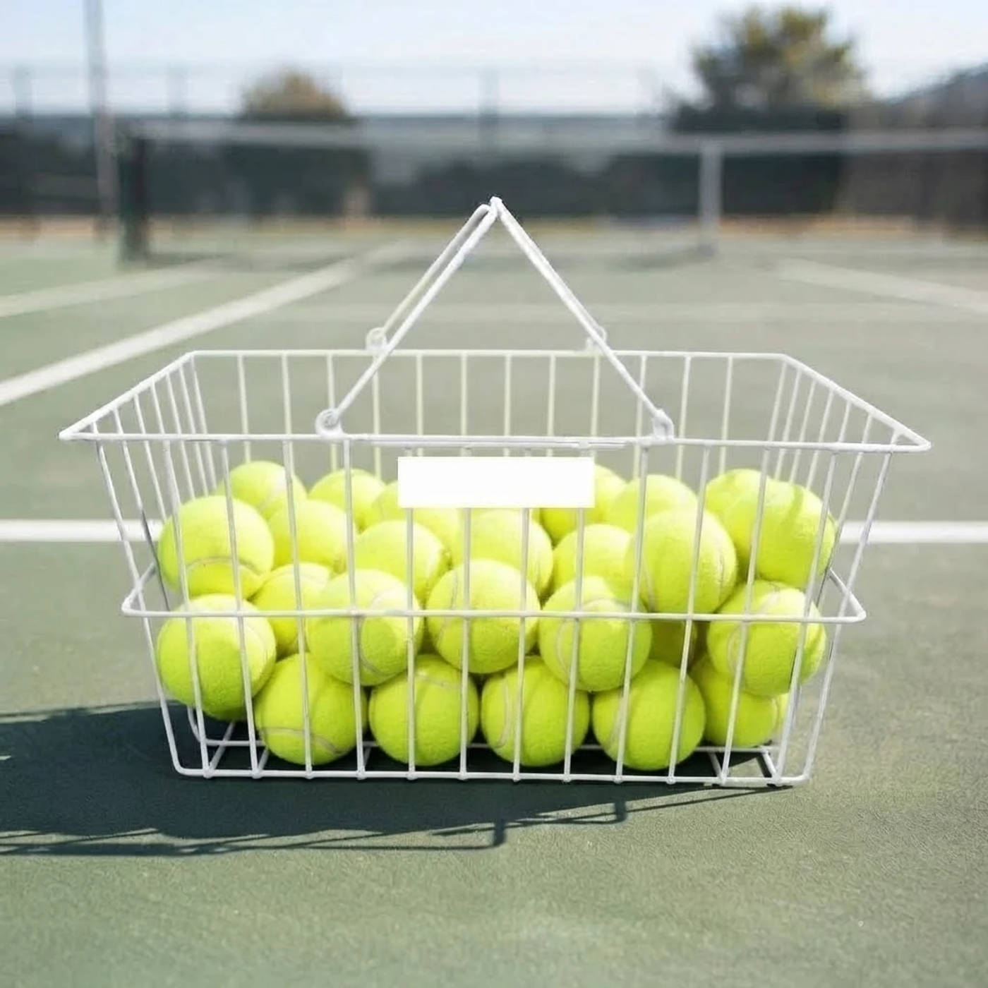 Canasto porta pelotas ideal para tenis y pádel, diseñado para facilitar el transporte y almacenamiento de pelotas durante entrenamientos y partidos — foto 4