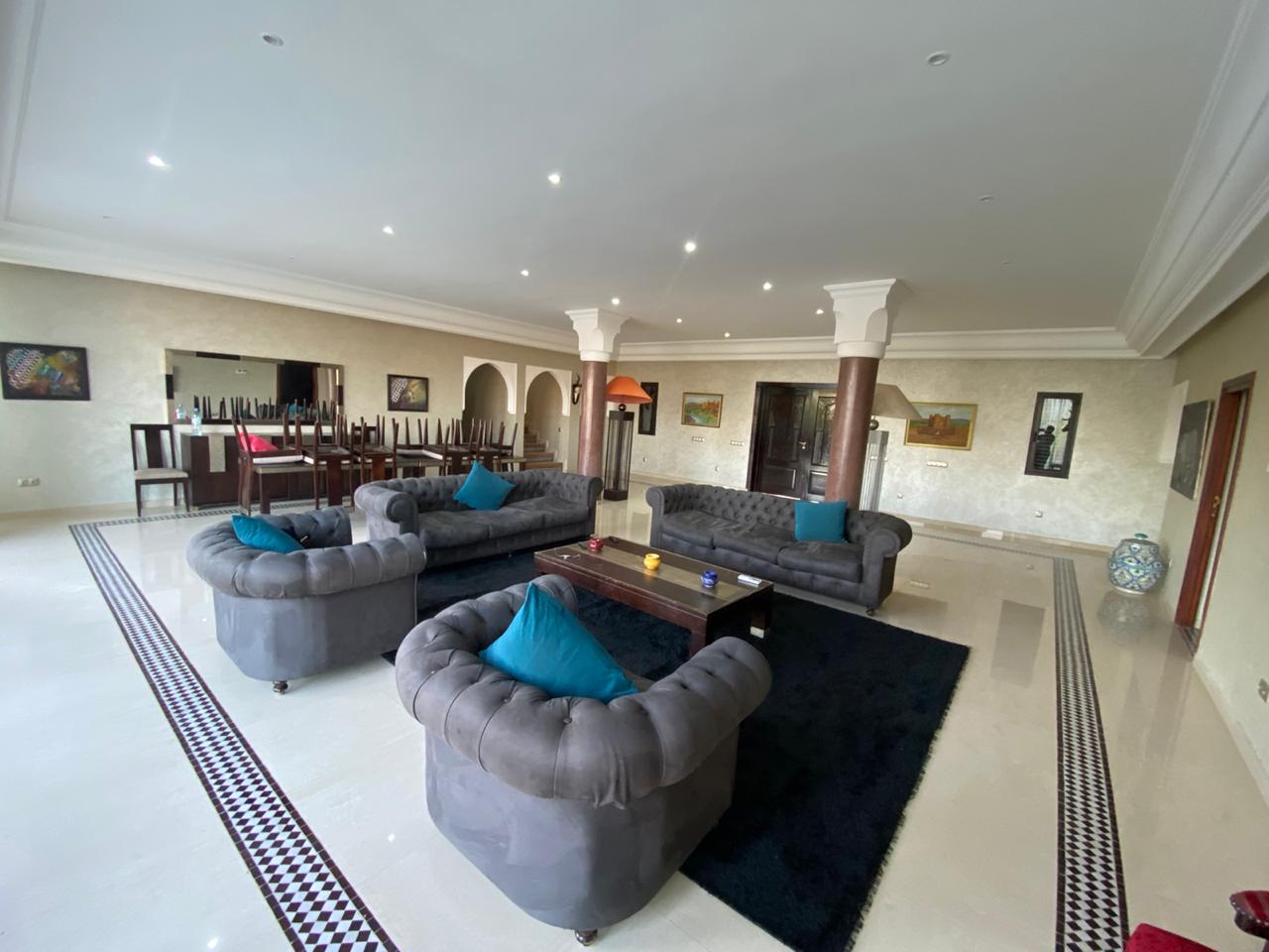 Elegant Moroccan Villa with Private Pool & Scenic Hillside Views interior
