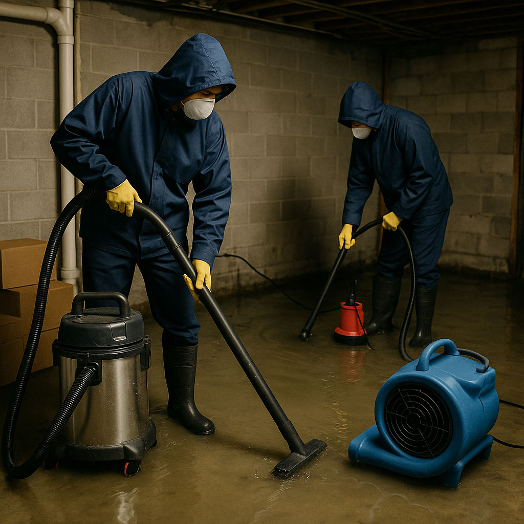 Flooded Basement Cleanup