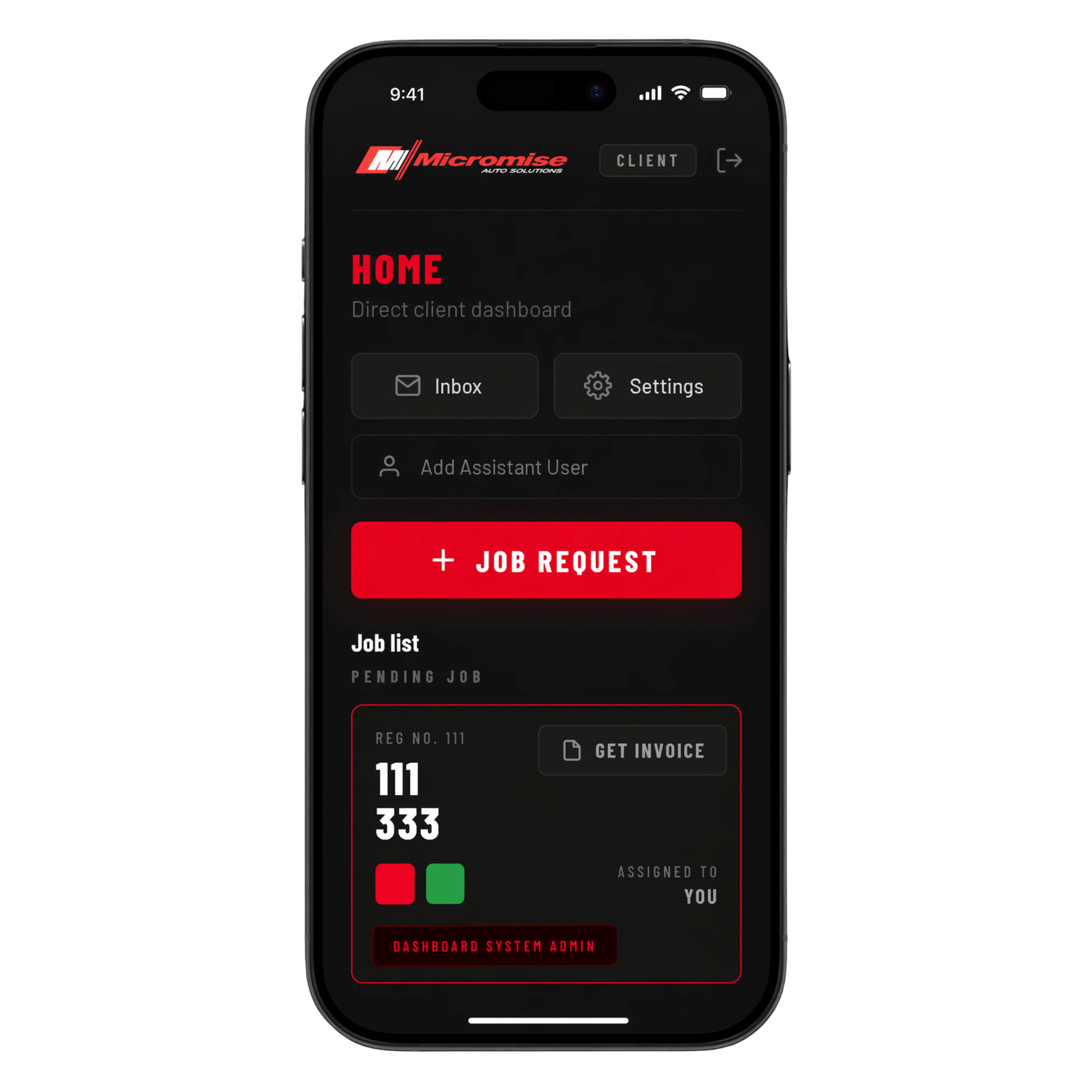 Micromise App UI
