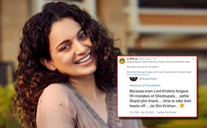 kangana ranauts twitter account temporarily suspended