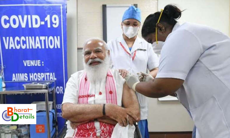 First Dose of Covaxin to PM-NARENDRA MODI