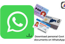 Download personal Govt documents on WhatsApp