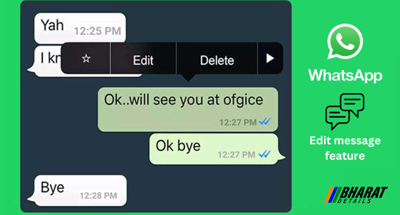 WhatsApp Edit Message feature