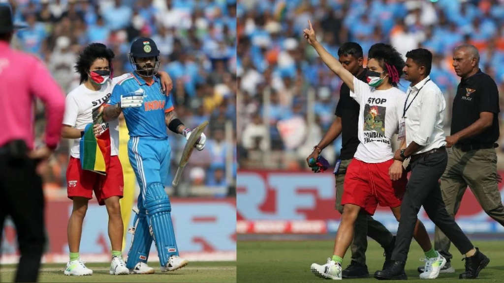 Sachin Tendulkar Consoles Rohit Sharma, Rahul Dravid, and Team Amidst India's World Cup Final Defeat – Exclusive Images 11 Secuirty breach at World Cup Final