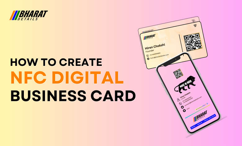 how to create nfc digital business card