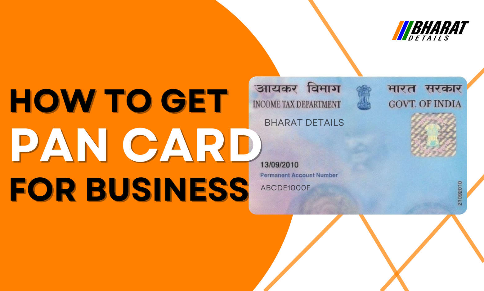 How To Get A PAN Card For Business BHARAT DETAILS