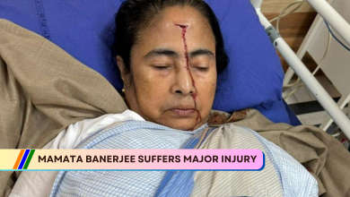 MAMATA BANERJEE SUFFERS MAJOR INJURY