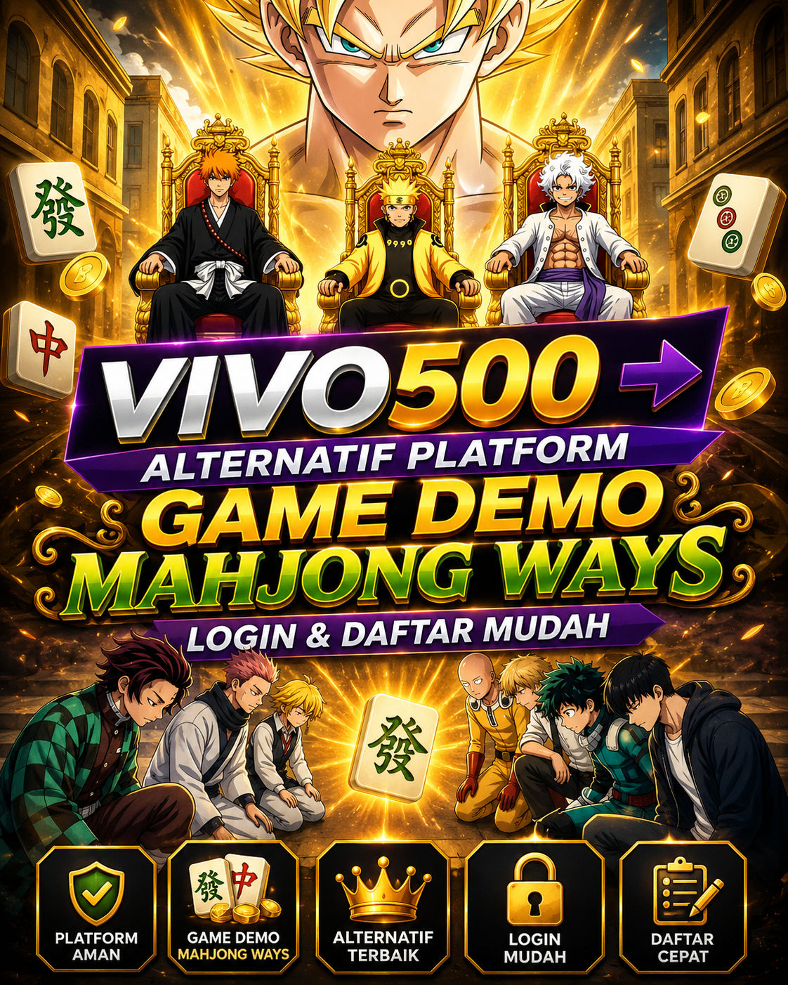 VIVO500 ➡️ Alternatif Platform GAME DEMO MAHJONG WAYS, Login & Daftar Mudah
