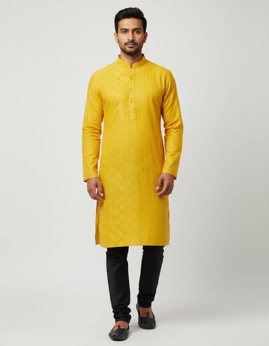 Tatvivah Men’s Jacquard Ethnic Kurta 2113