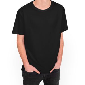 Camiseta Barbastro Aceite, Jamón y Vino - Camiseta negra con logo