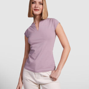 Camiseta entallada de cuello redondo con abertura en V - 6532_268_1_1