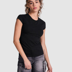 Camiseta Mujer de manga corta con cuello fino 200G - 6597_02_1_4