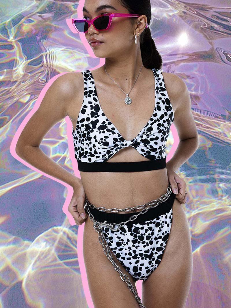 Tinder Profile Bikini Top – Dalmatian