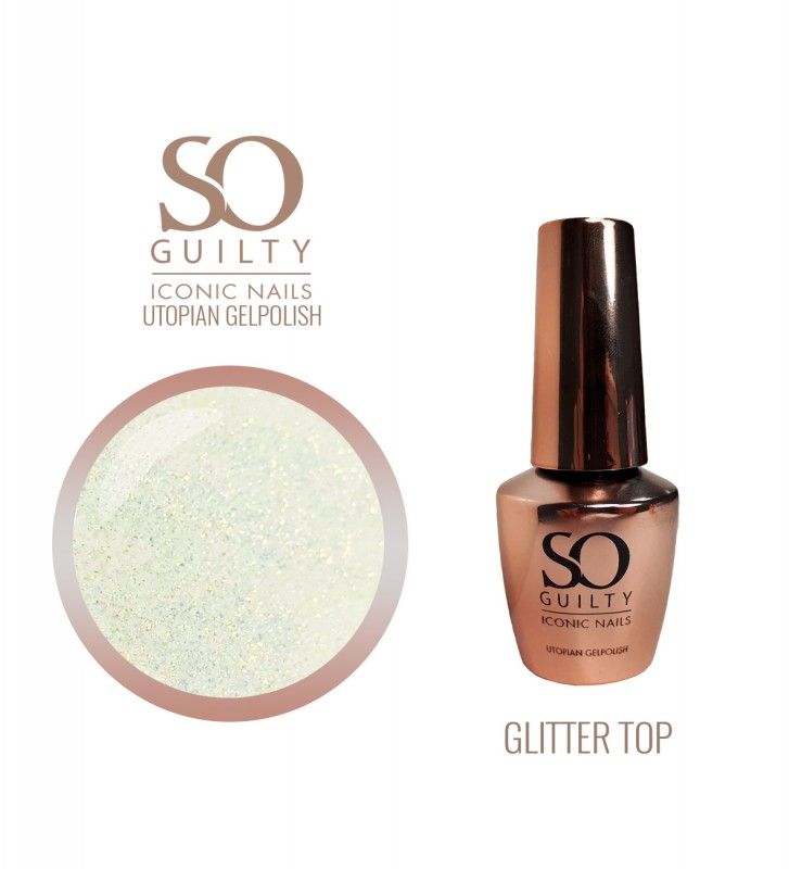 Glitter Top Gold - Utopian Gelpolish - 12ml | €16.95 excl.BTW - Berlaar (Heikant)