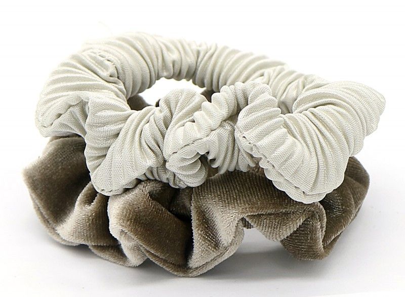  Scrunchie Grey Brown - 2 stuks - Diest