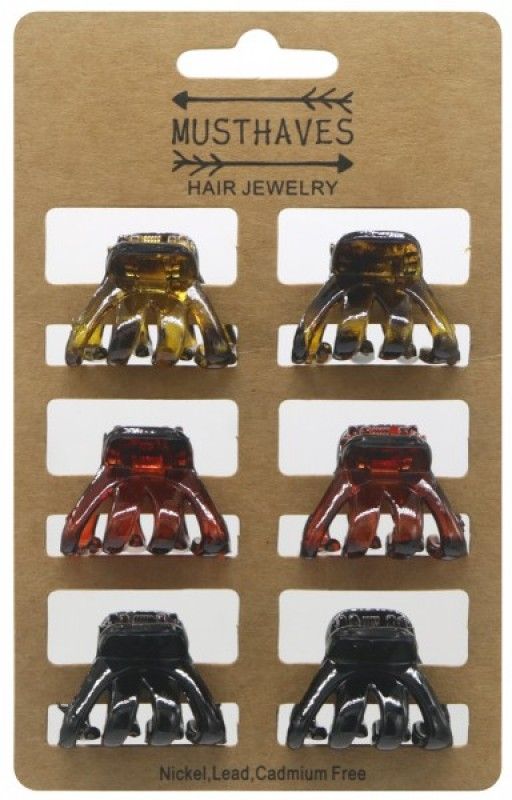 Small Hair Clips 6 pcs. - Claw - Diest