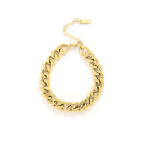 Waterproof Chunky Panzer Bracelet 18K Gold Plating - Diest