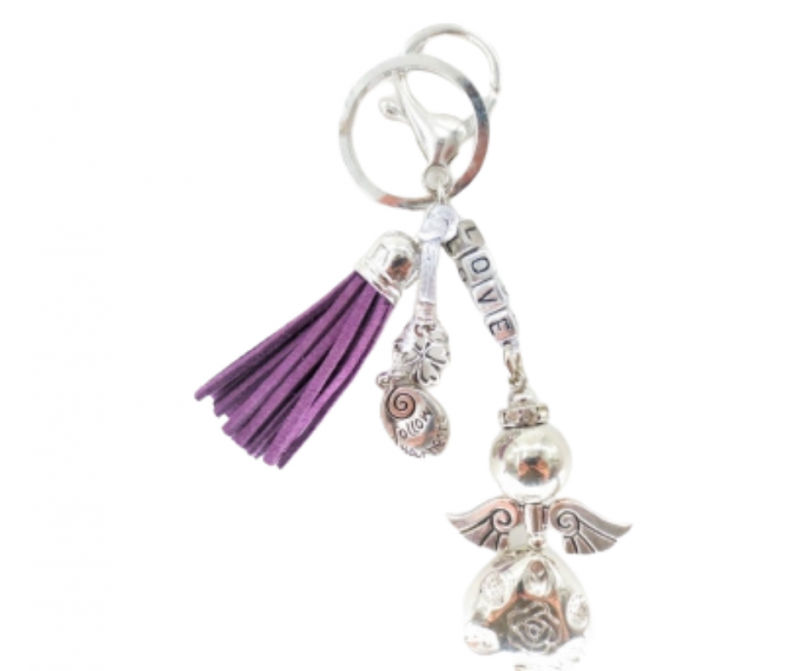 Love Angel sleutelhanger paars - Bree